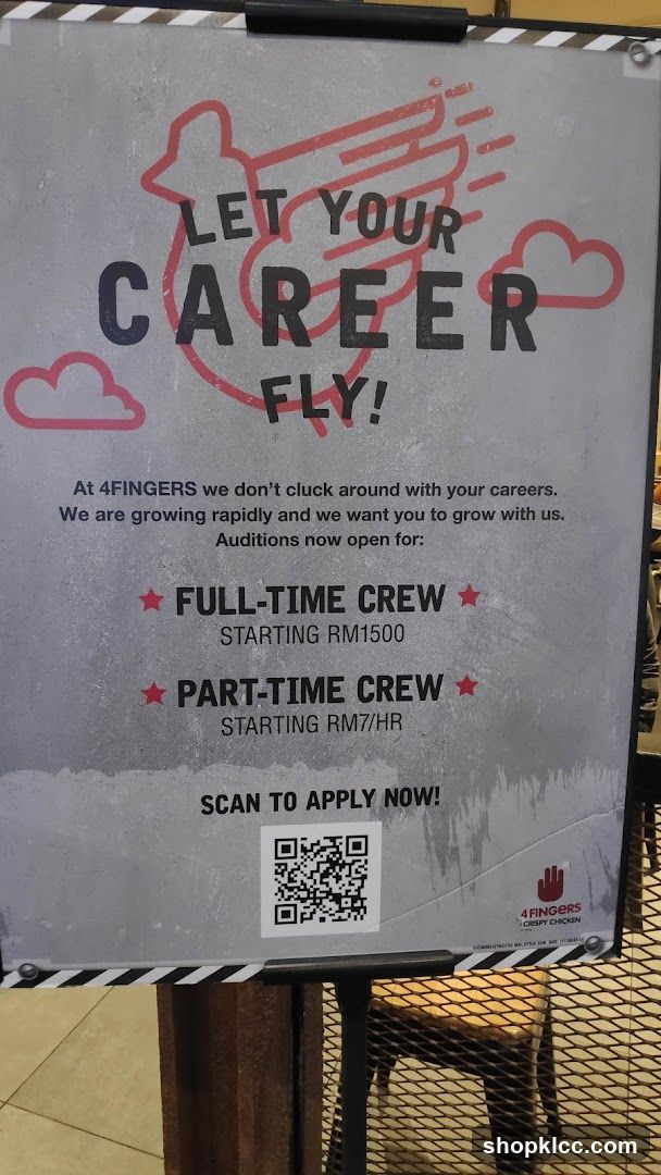 4FINGERS Career Advertisement