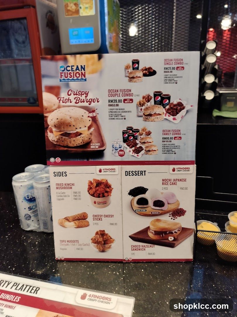 Ocean Fusion Menu