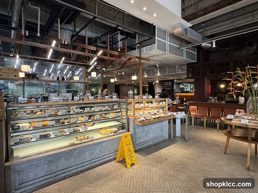 Bakery Interior with Display Cases