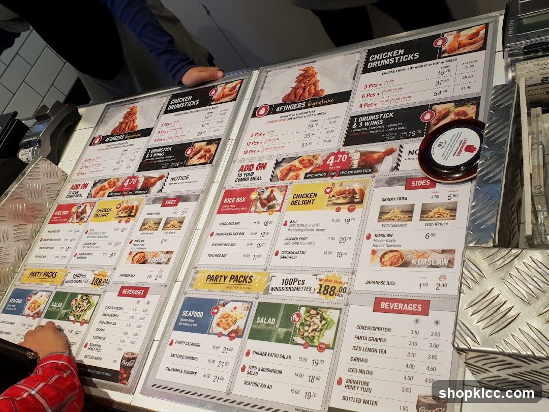 4FINGERS Menu