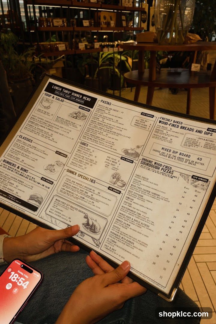 Lunch Thru Dinner Menu
