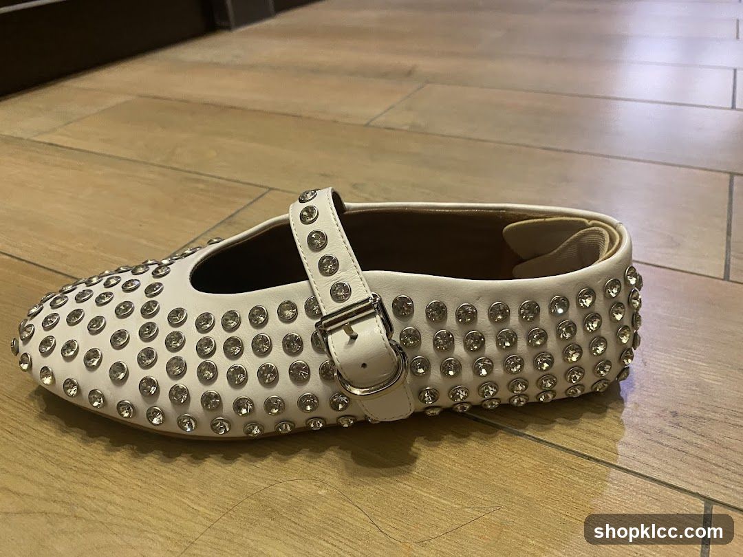 White Studded Mary Jane Shoe