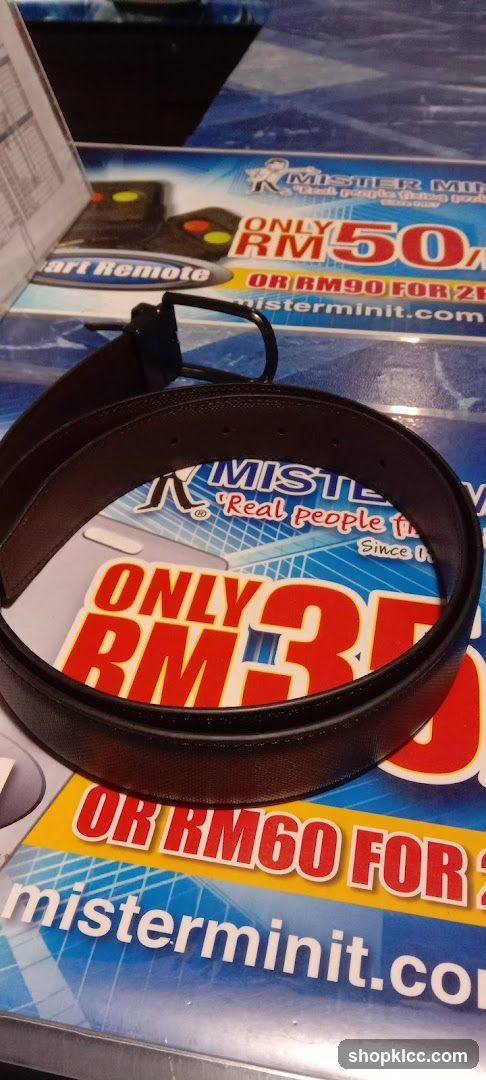 Belt and promotional material