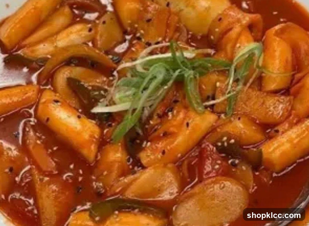 Spicy Rice Cakes with Sausage