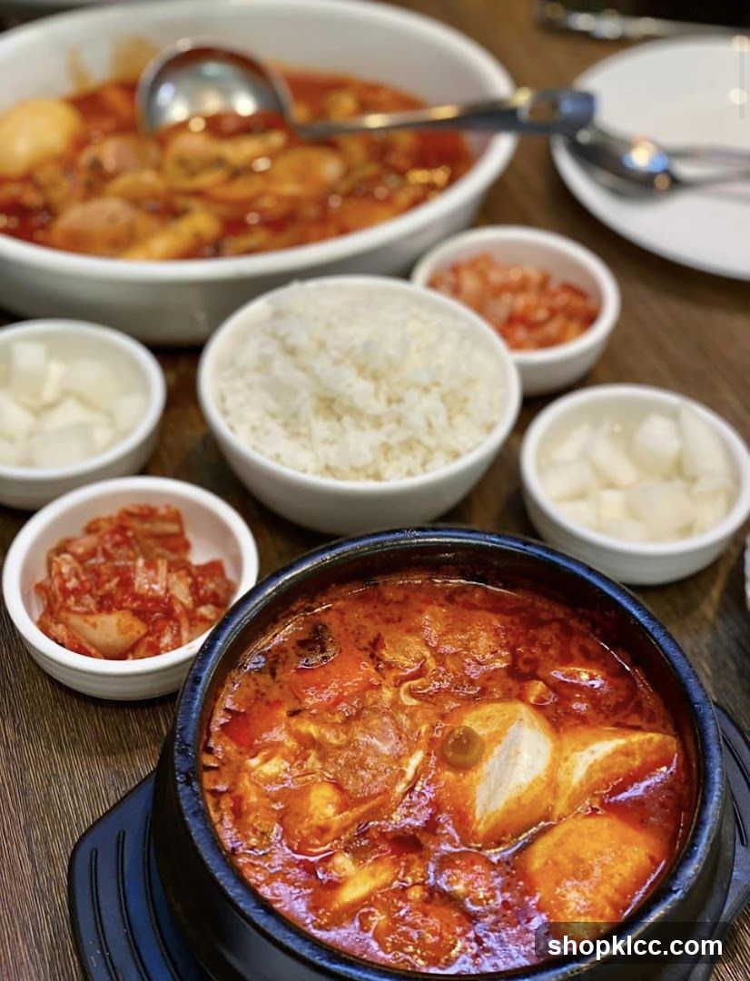 Korean Stew with Side Dishes