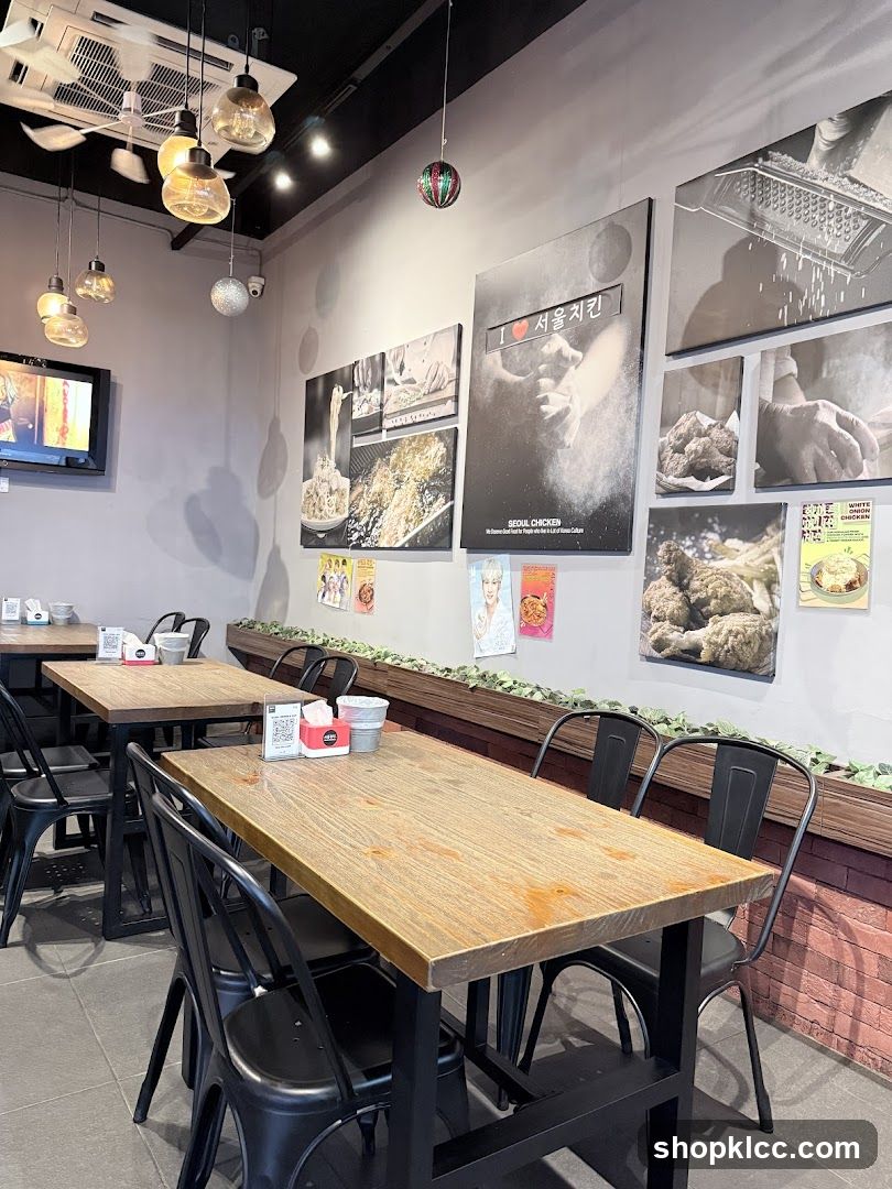 Restaurant Interior with Artwork