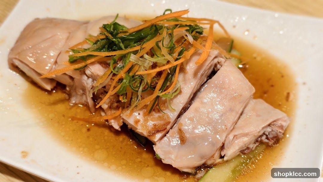 Poached Chicken with Garnish
