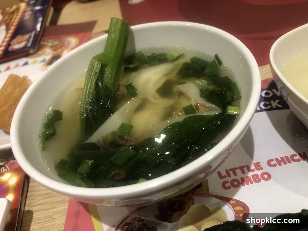 Wonton Soup with Greens