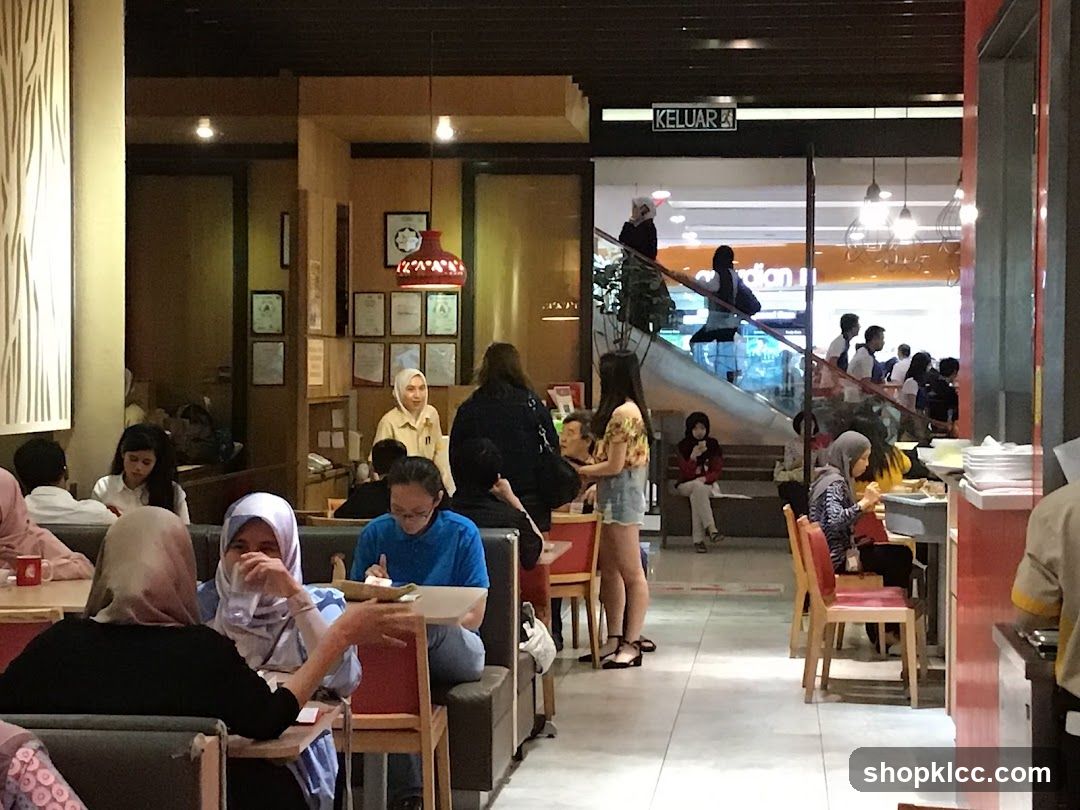 Restaurant Interior with Diners