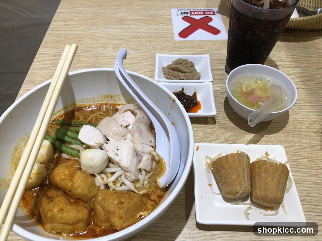 Curry Noodles with Sides