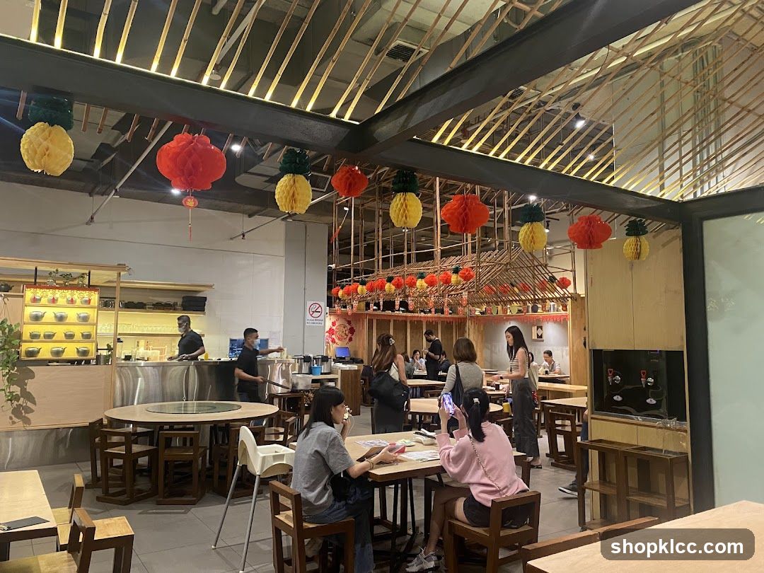 Restaurant Interior with Lanterns