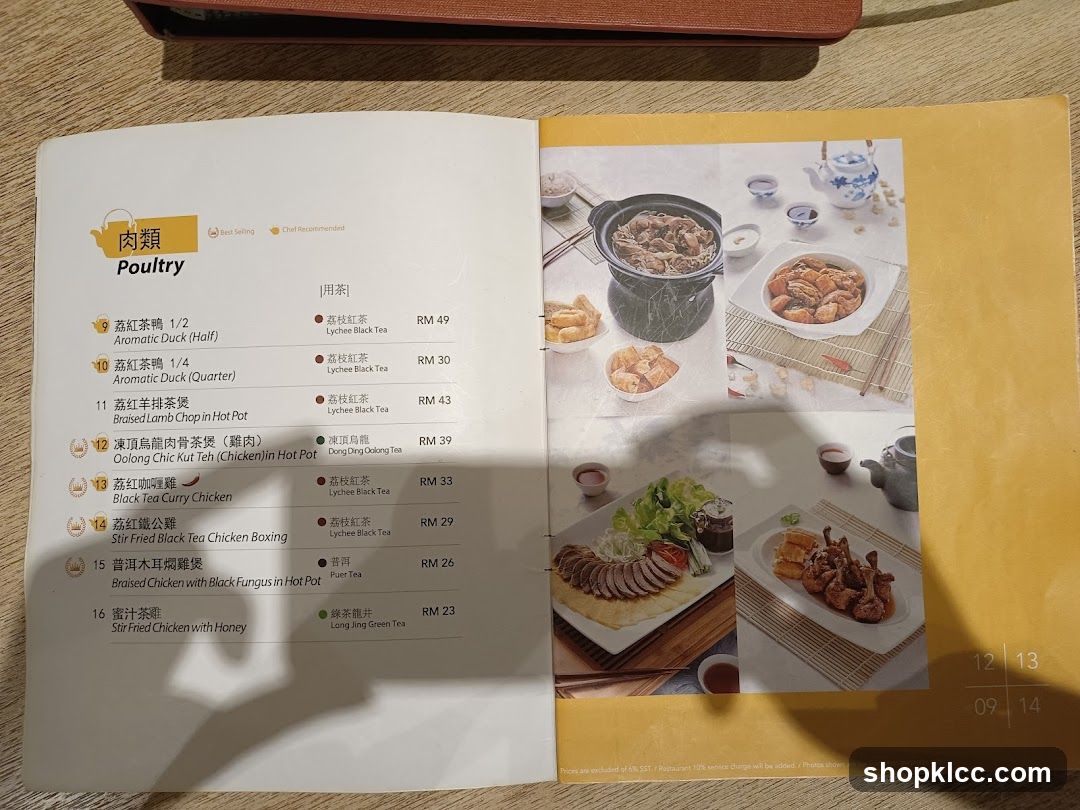 Poultry Menu