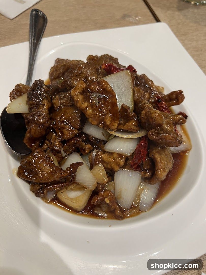 Crispy Beef with Onions and Chili