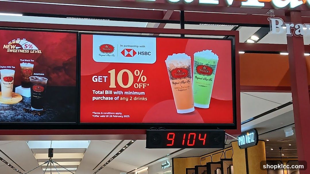 Advertisement for a drink promotion