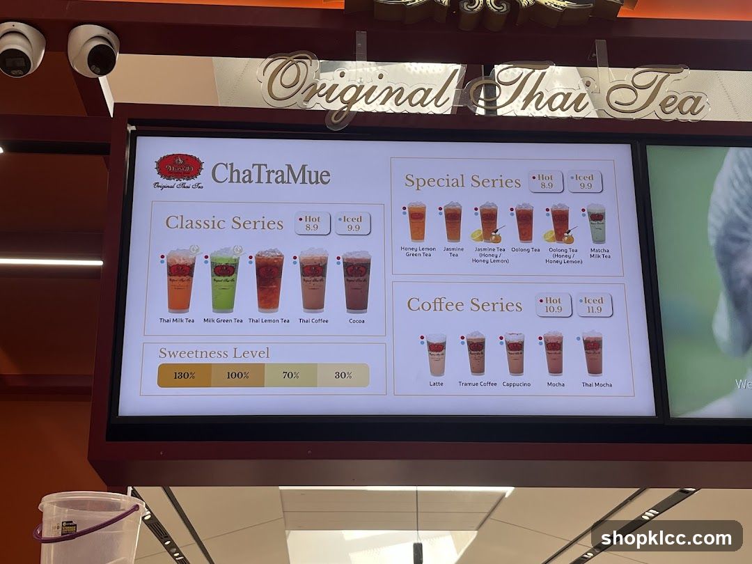 ChaTraMue Menu