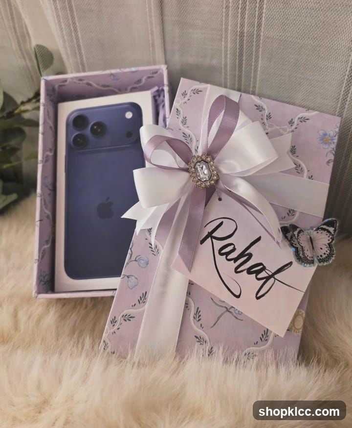 Gift-wrapped iPhone