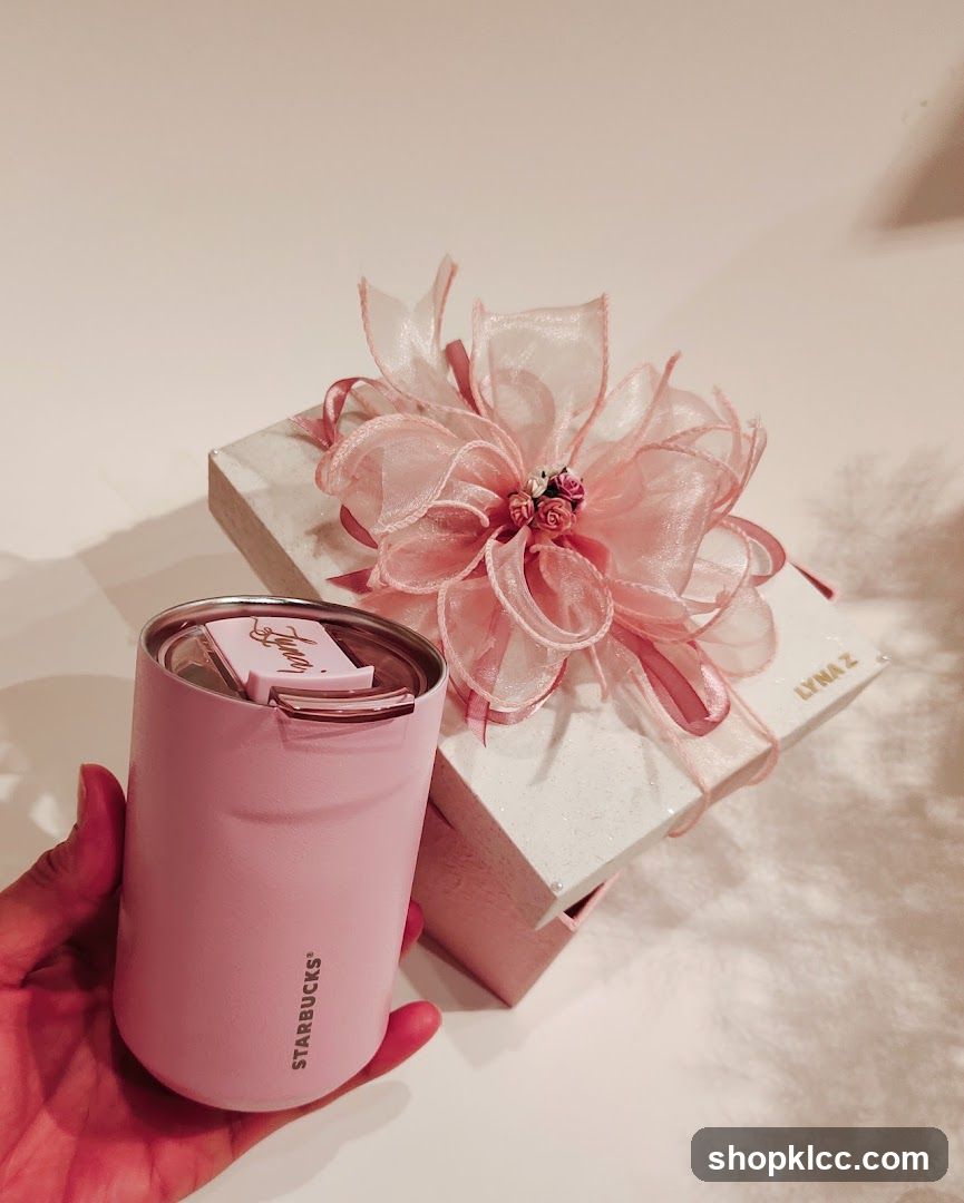 Pink Starbucks Tumbler and Gift Box