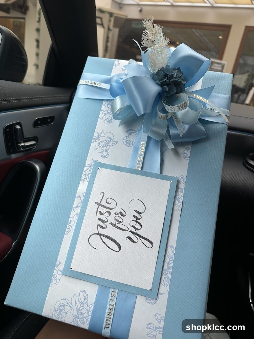 Gift Box with "Just for You" Card