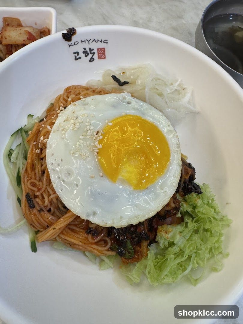 Bibim Guksu with Fried Egg