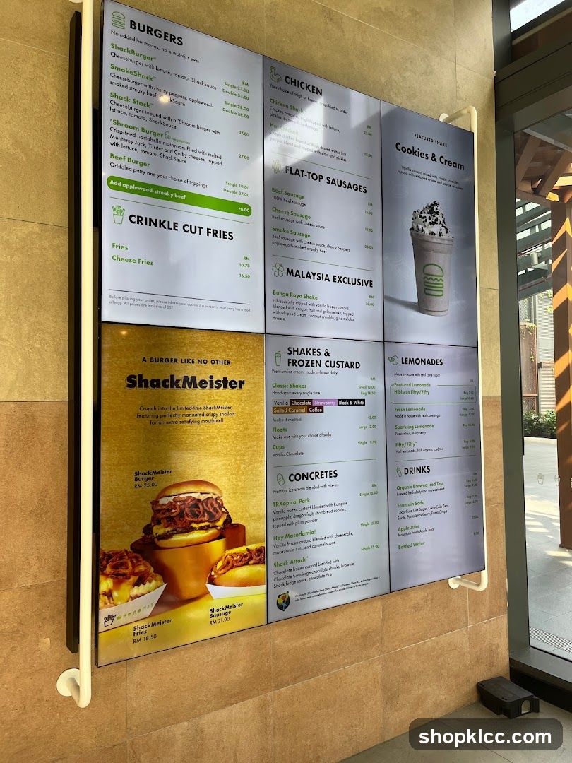 Shake Shack Menu