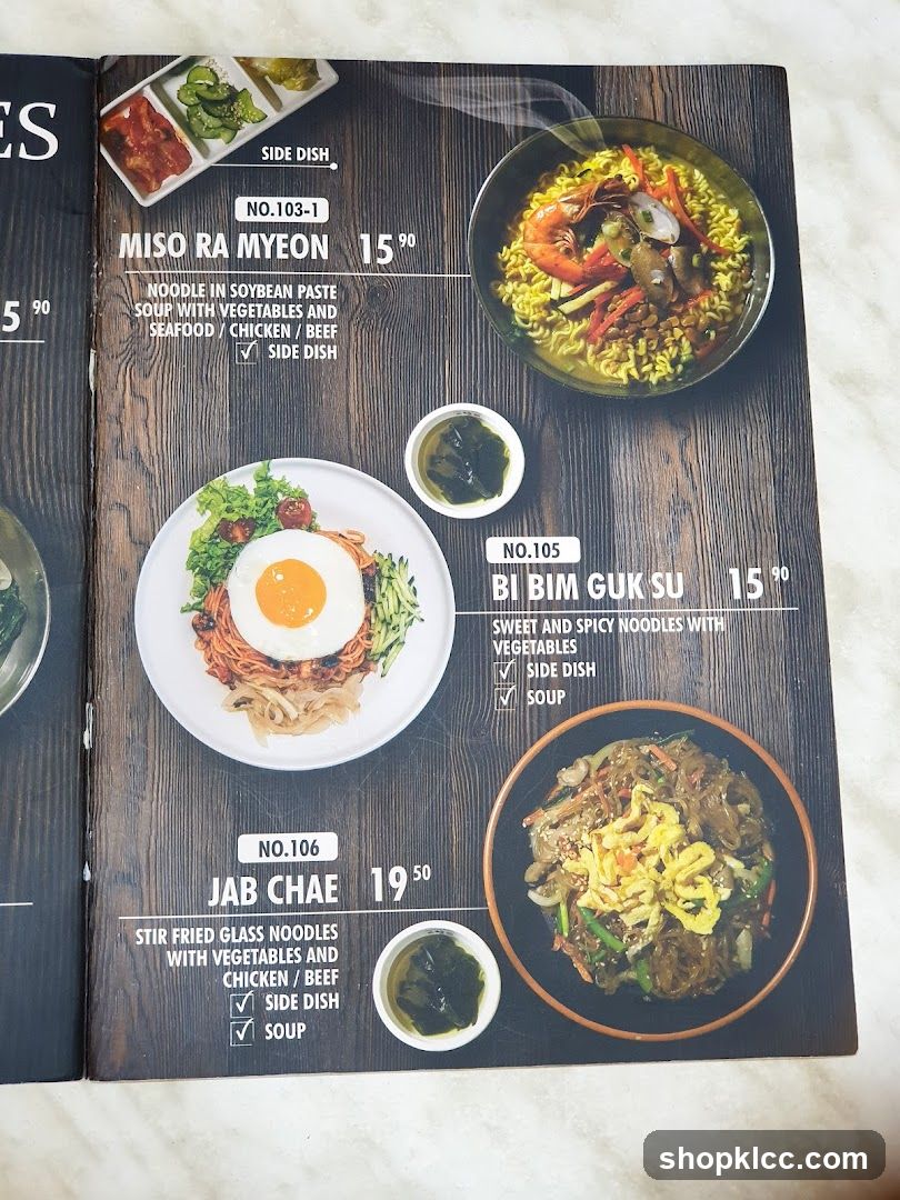 Korean Noodle Dishes