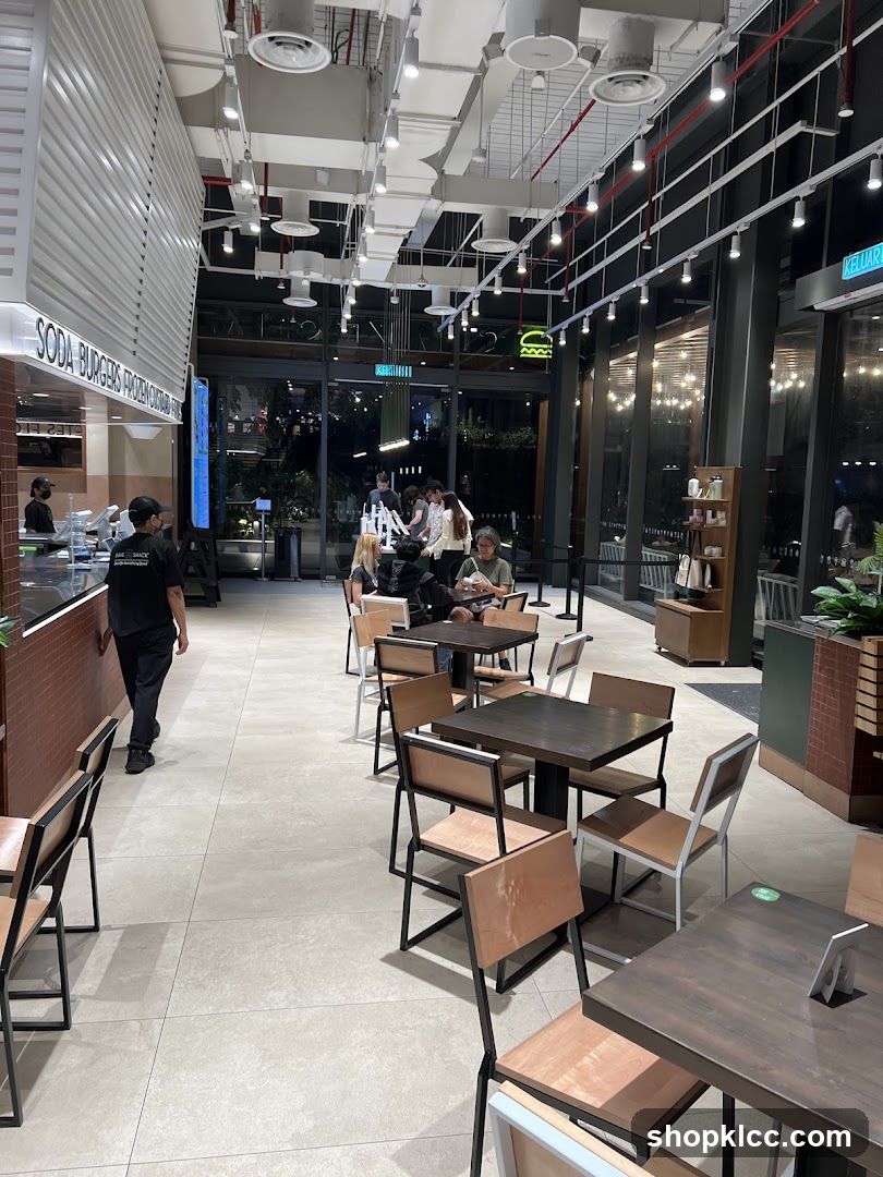 Modern Burger Restaurant Interior