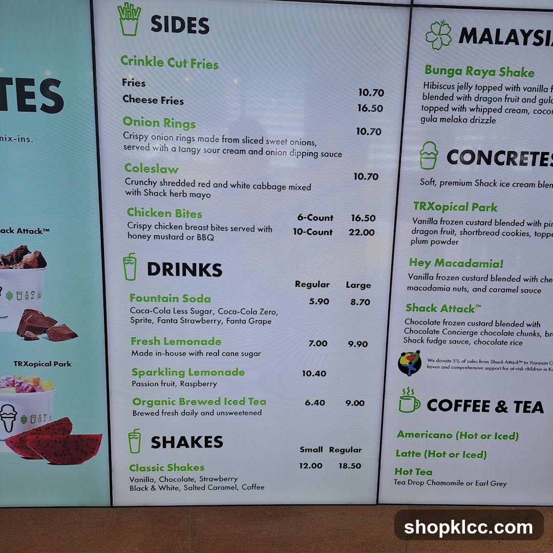 Shack Shack Menu