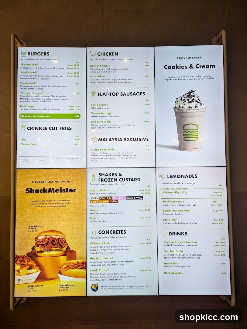 Shake Shack Menu