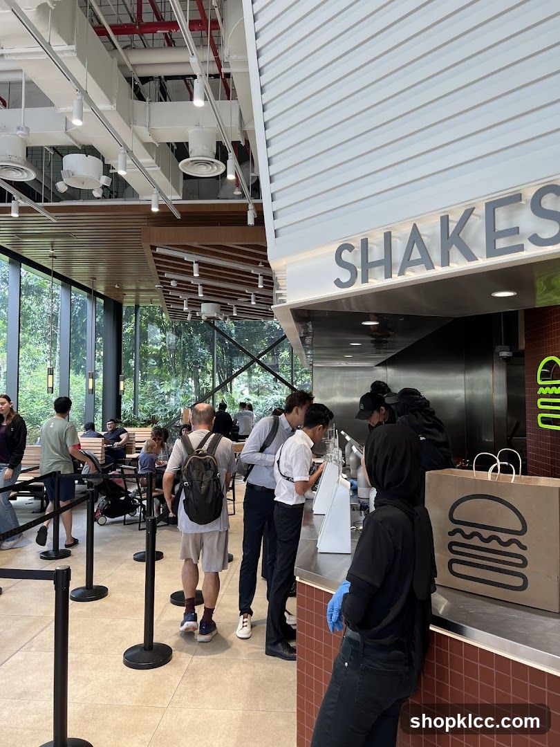 Interior of a fast-food restaurant