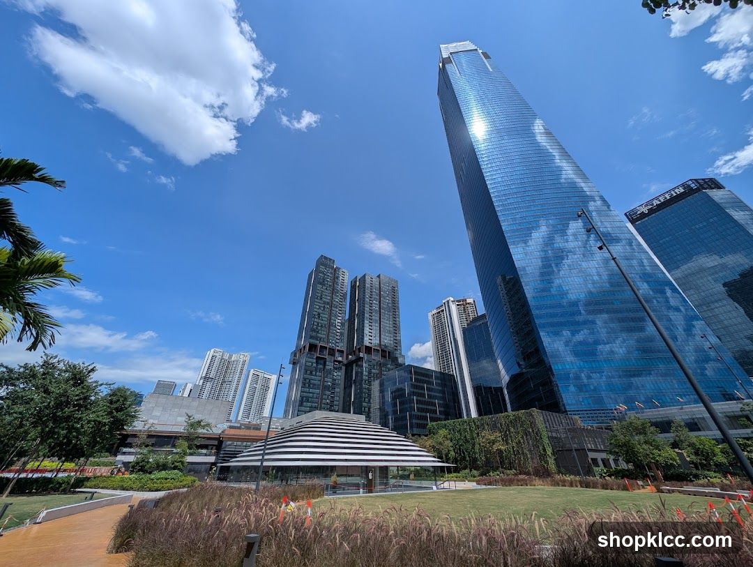 Modern Cityscape with Green Spaces