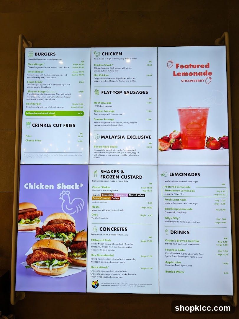 Chicken Shack Menu