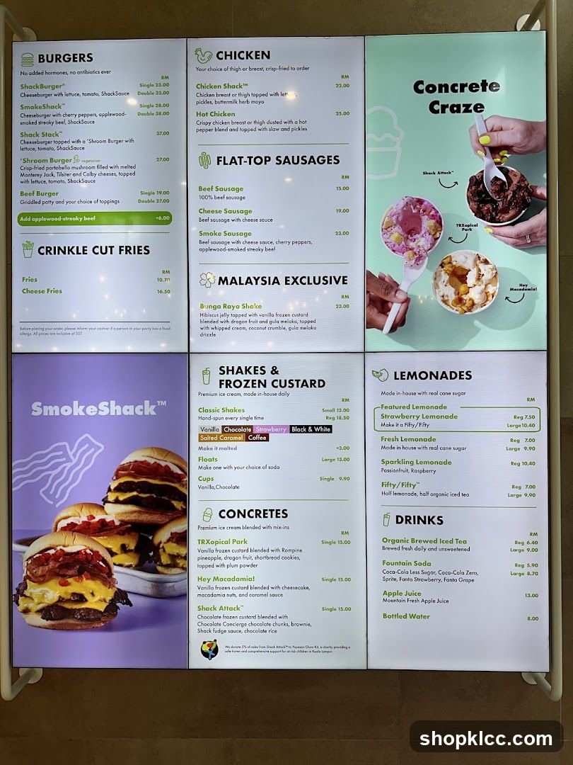 SmokeShack Menu