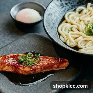 Salmon and Udon Noodles