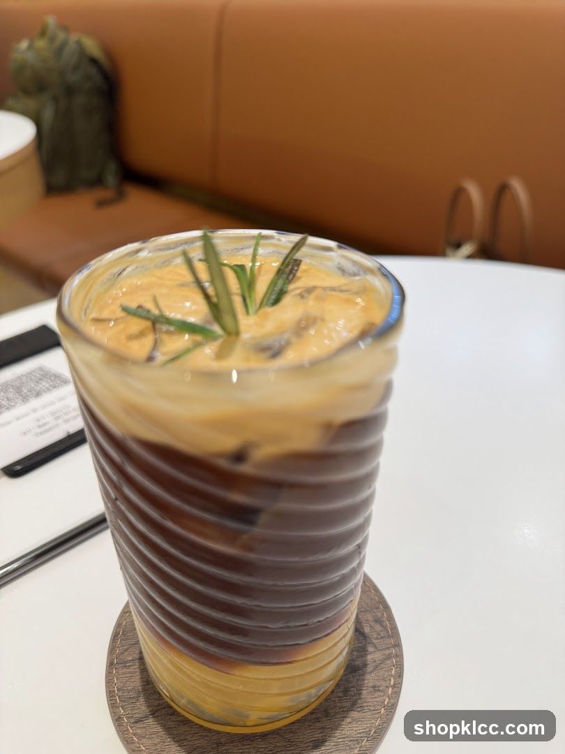 Iced Coffee with Rosemary