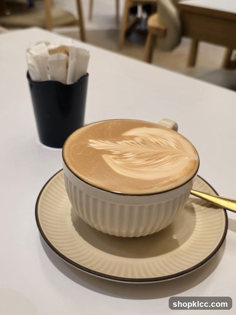 Latte with latte art