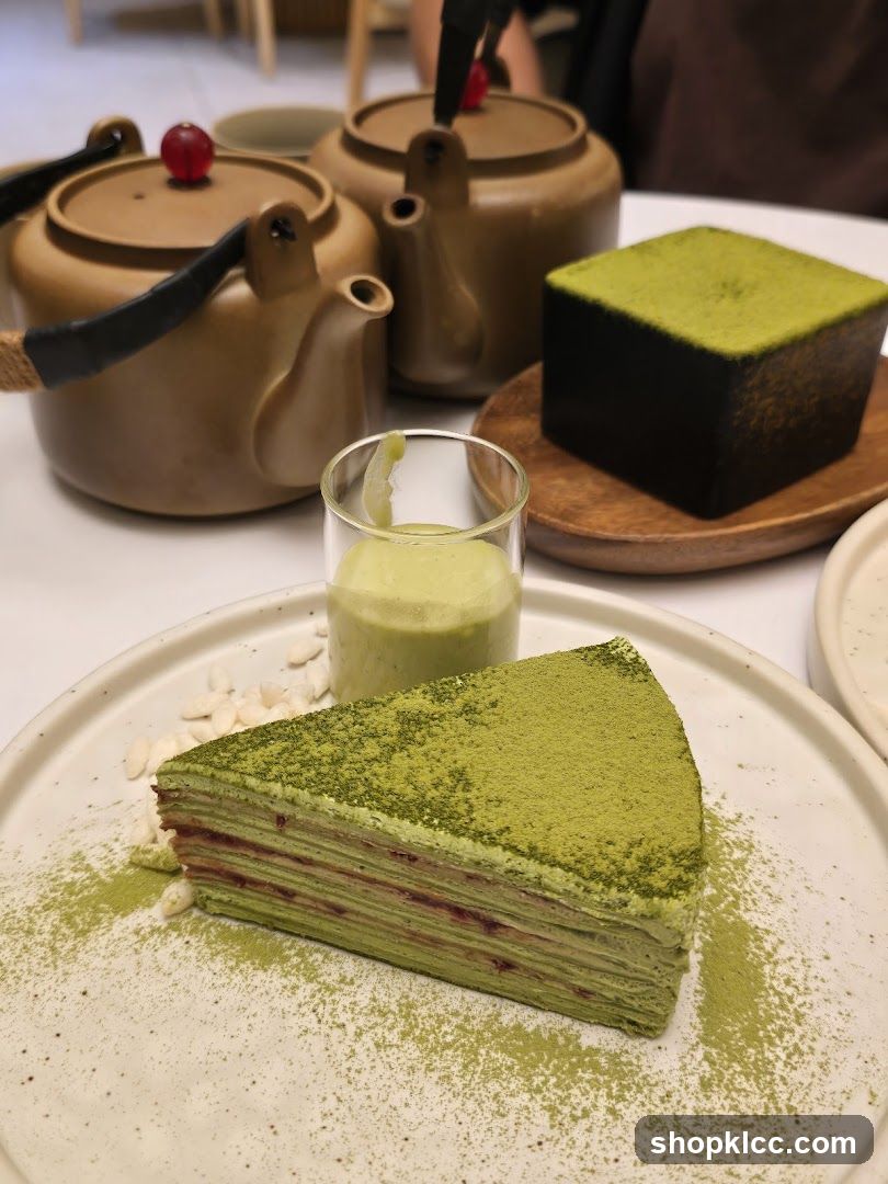 Matcha Desserts and Tea