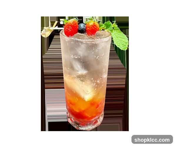 Strawberry and Blueberry Soda