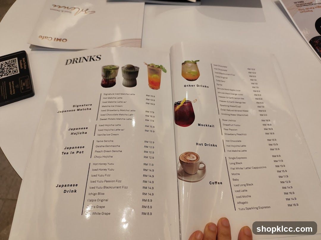 Drinks Menu