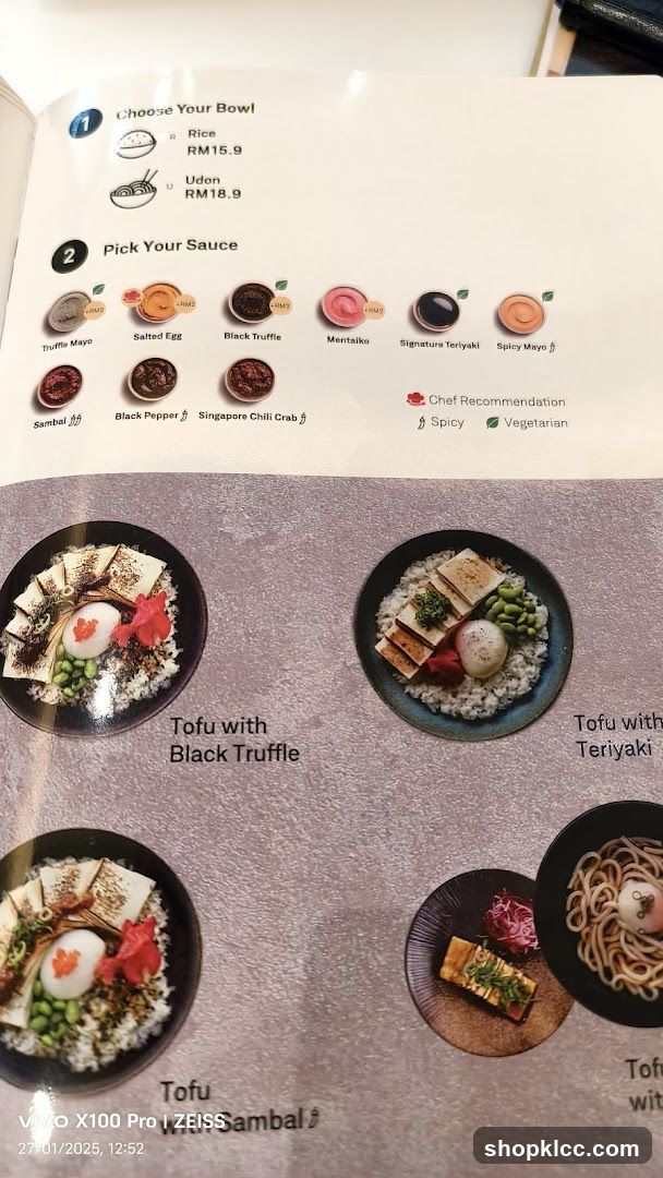 Choose Your Bowl & Pick Your Sauce