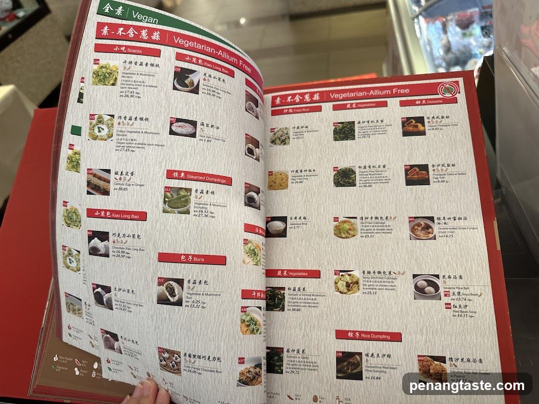Vegan Vegetarian-Allium Free Menu
