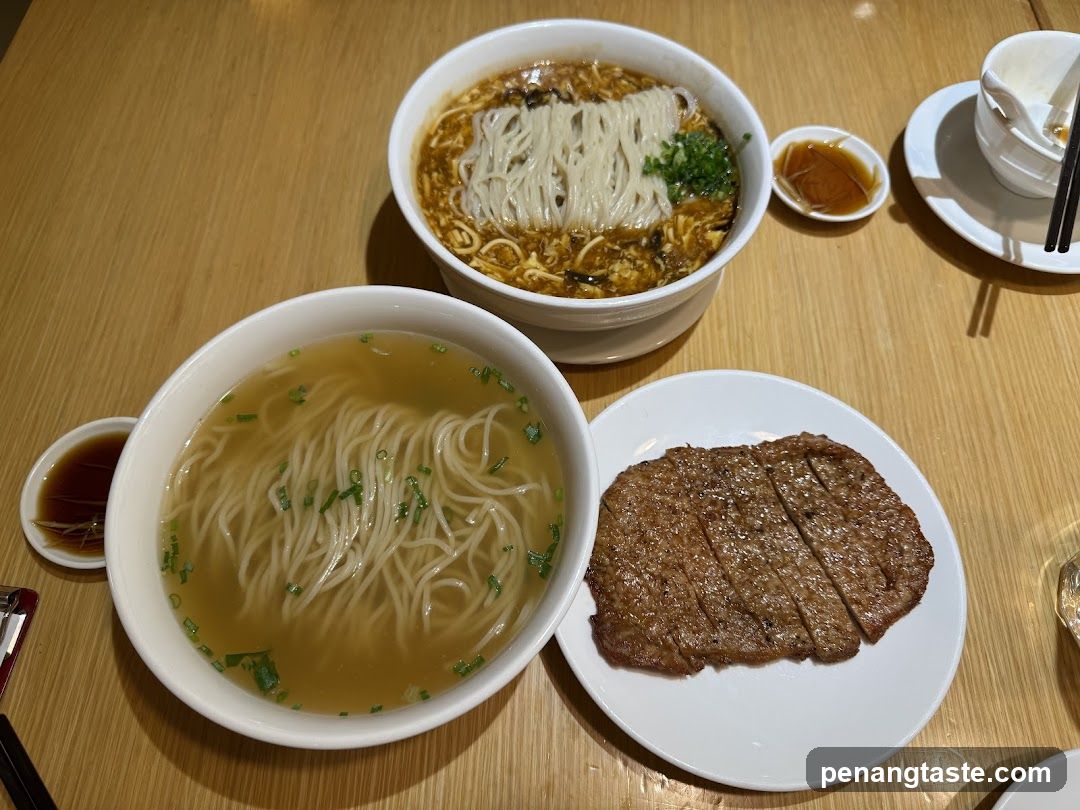 Noodle Soup and Steak