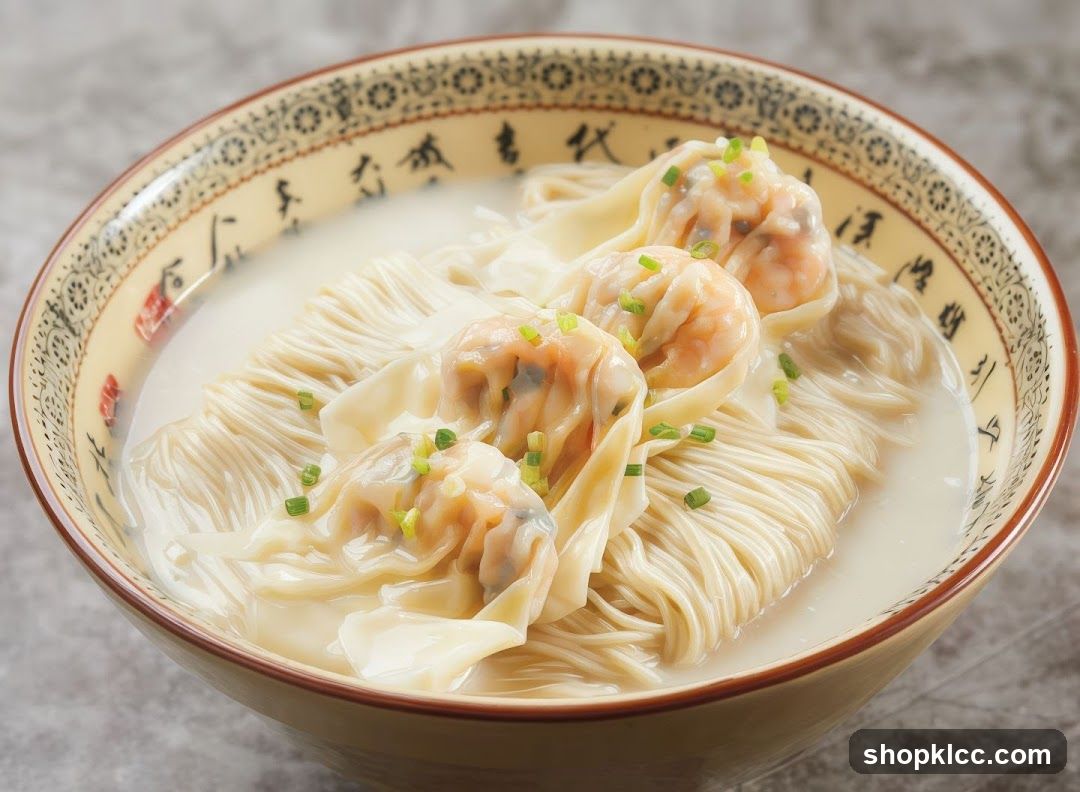 Shrimp Wontons with Noodles