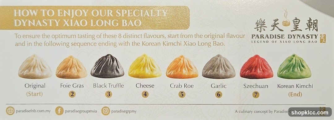 Paradise Dynasty Xiao Long Bao Flavors