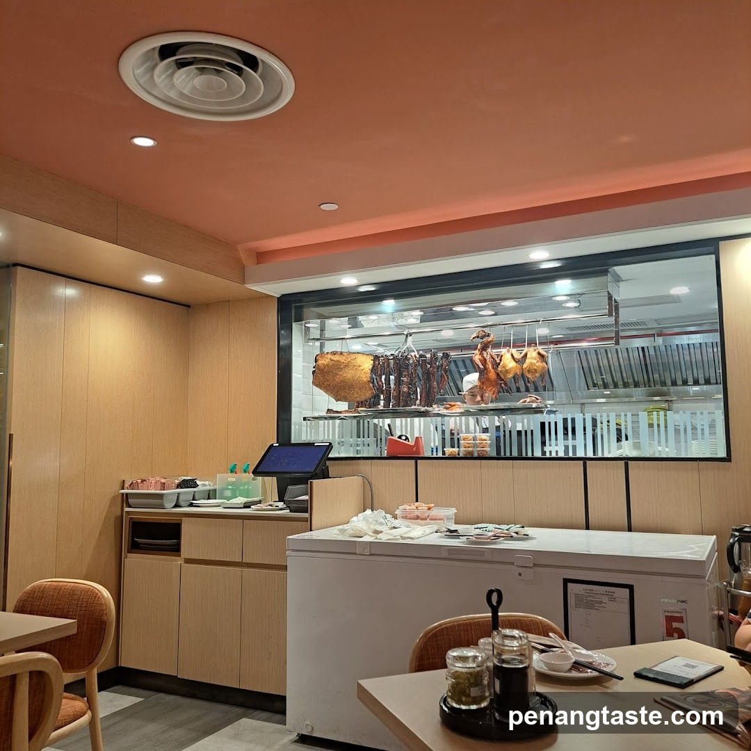 Restaurant Interior with Roasted Meats