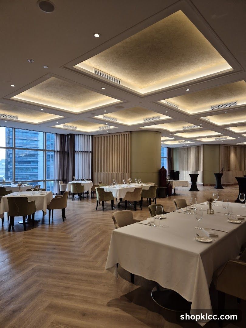 Elegant Dining Room with City View