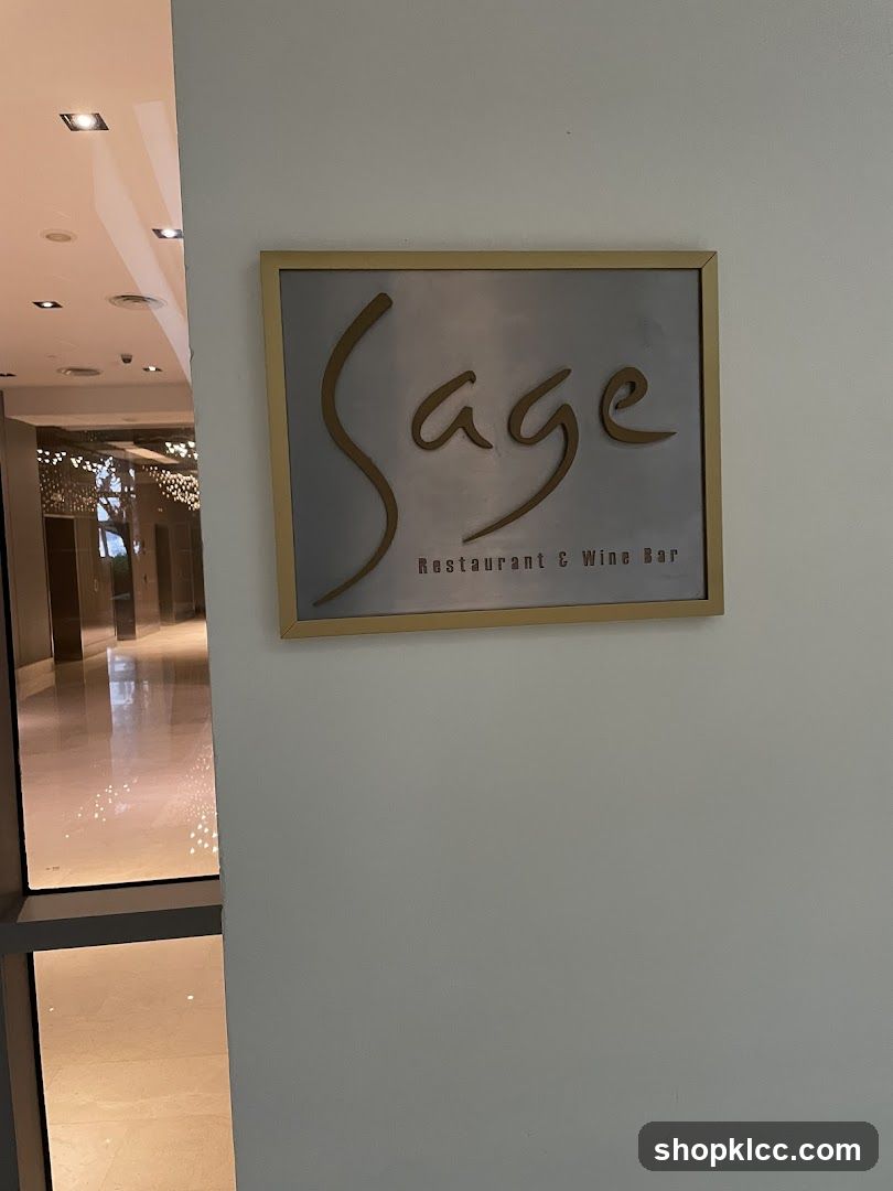 Sage Restaurant & Wine Bar Sign
