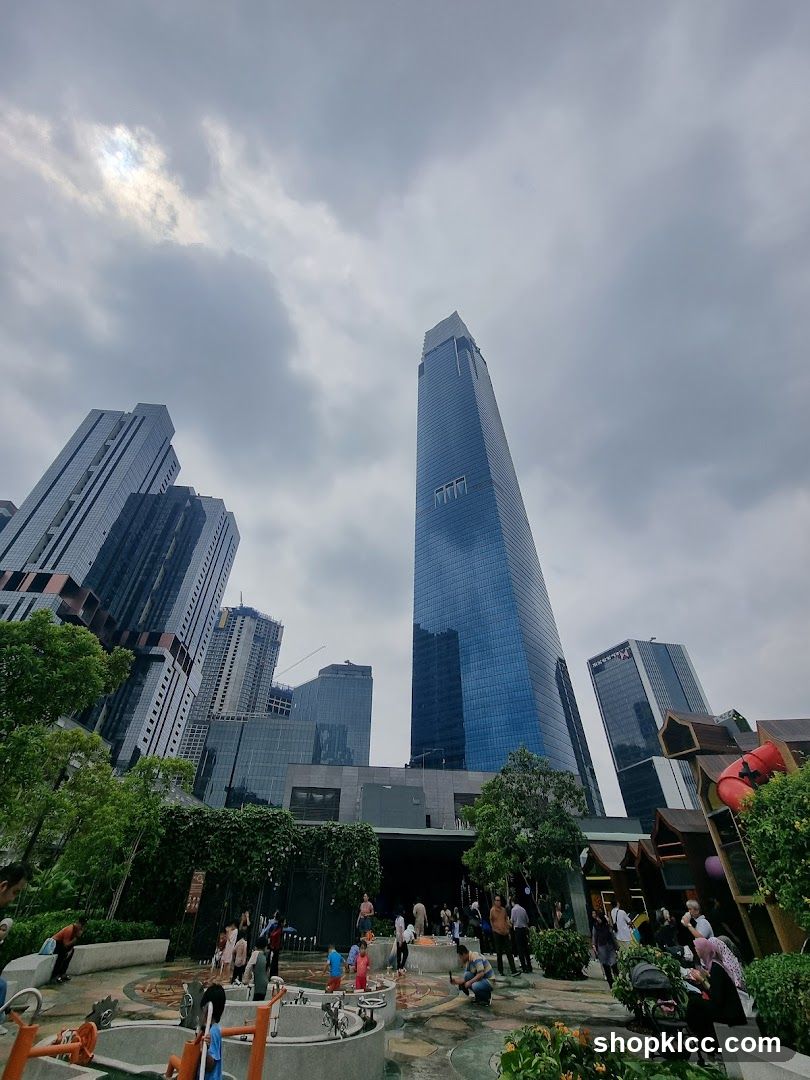 Urban Park with Skyscrapers