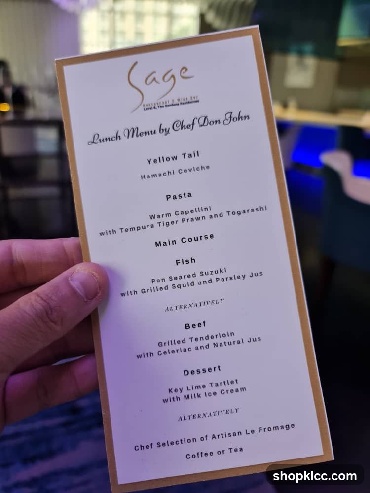 Lunch Menu by Chef Don John
