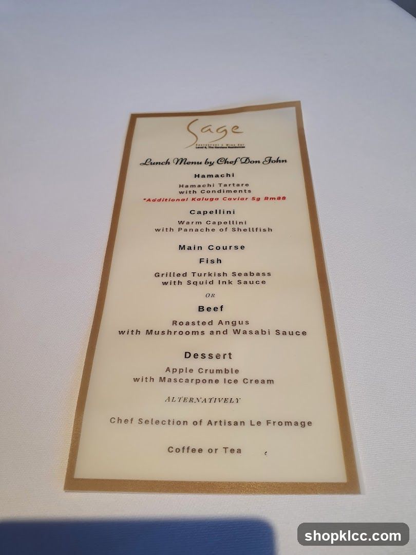 Lunch Menu by Chef Don John