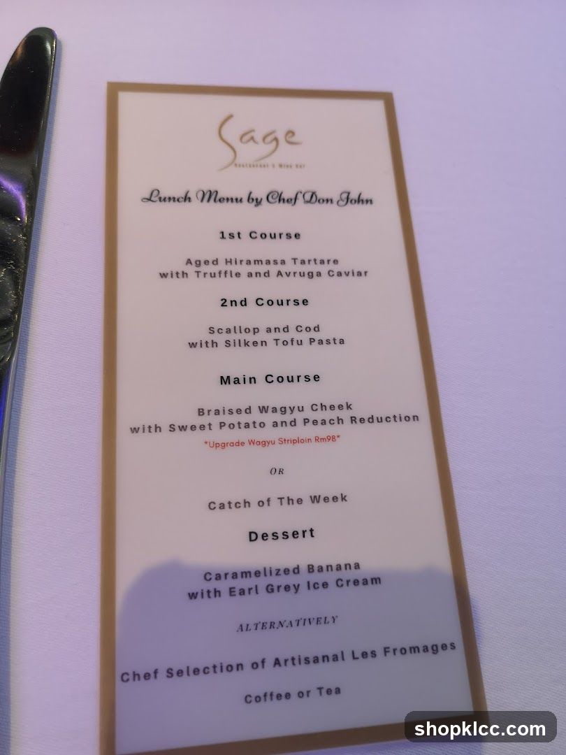 Lunch Menu by Chef Don John